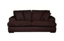 Salvatore Large Leather Sofa - Chocolate